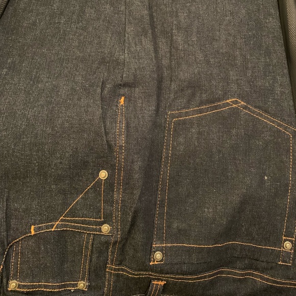 Blue Denim IL Canto 2Pc Vested Denim Jean Dress Casual Mens Walking Suit - Picture 6 of 8